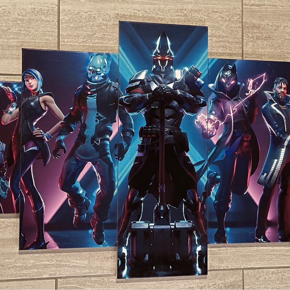 Epic Fornite Gaming Character Canvas Set